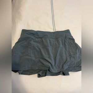 Lululemon Athletics Army Green Pleated Skirt